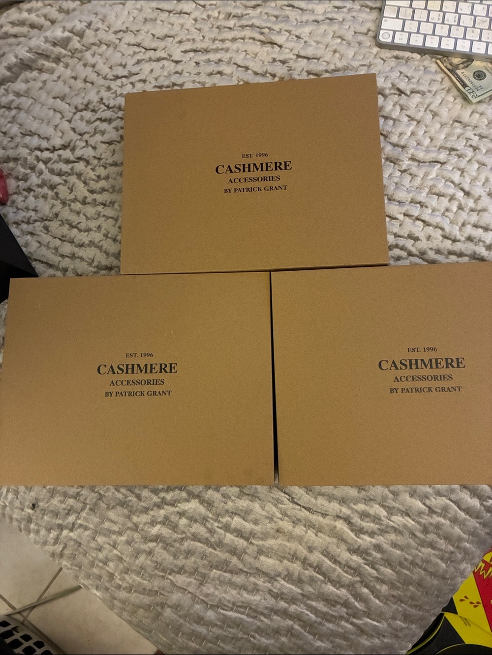 Patrick Grant Cashmere Accessories Gift Boxes - Tan
